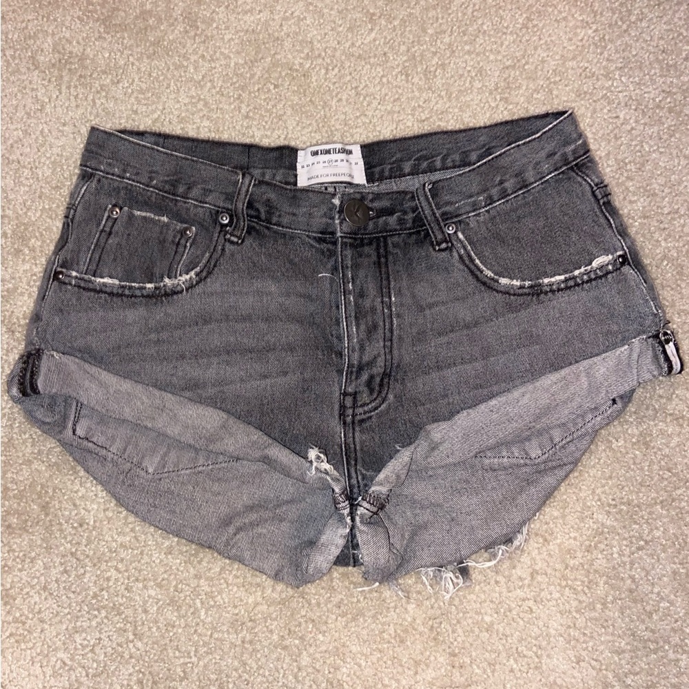 One Teaspoon Low Waist Bandit Denim Short